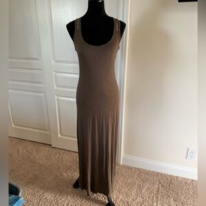 Beautiful Brwon Maxi Dress